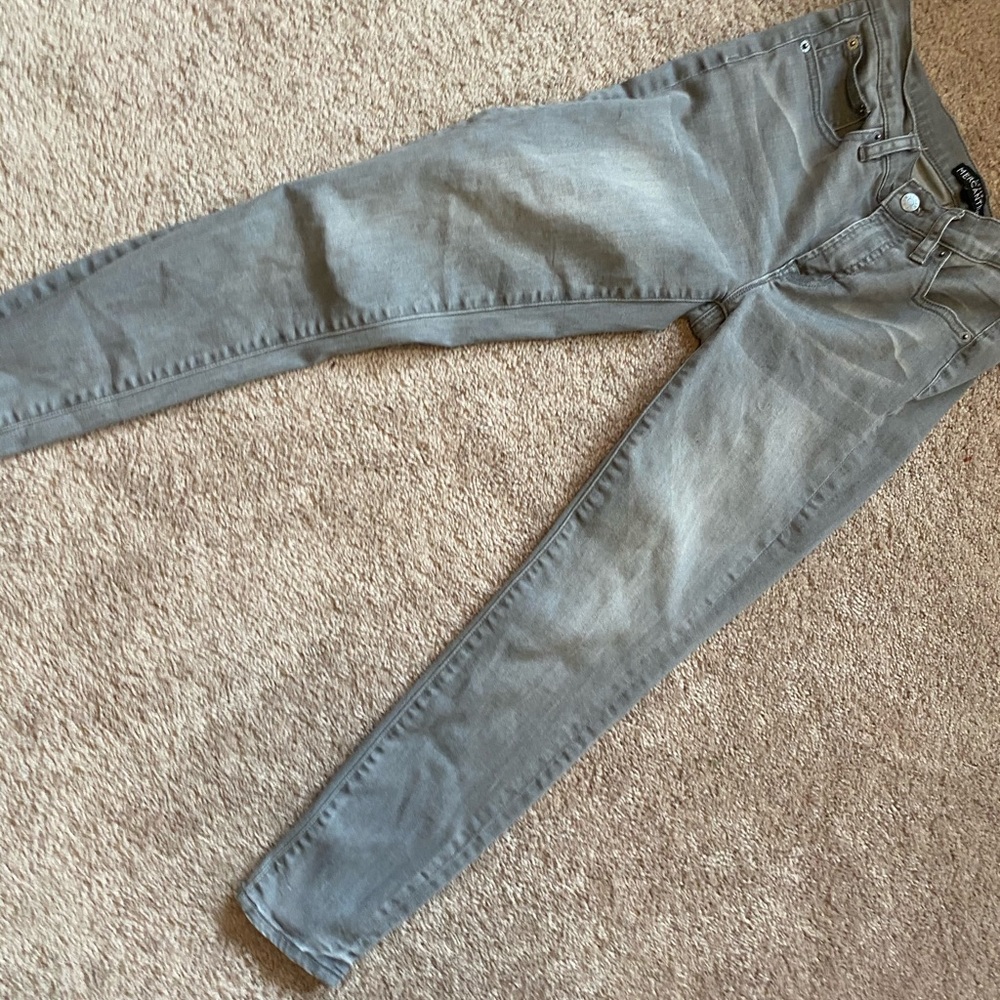 Grey faded j.crew jeans